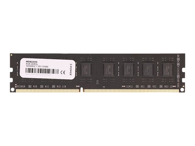 2-Power - DDR3L - module - 8 GB - DIMM 240-pin - 1600 MHz / PC3L-12800 - 1.35 V - unbuffered - non-ECC