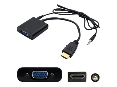 HDMI TO VGA W/AUDIO ADAPTER CABLE - MALE TO FEMALE