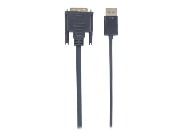 DISPLAYPORT 1.2A TO DVI-D CABLE 3M MALE/FEMALE BLACK POLYBAG