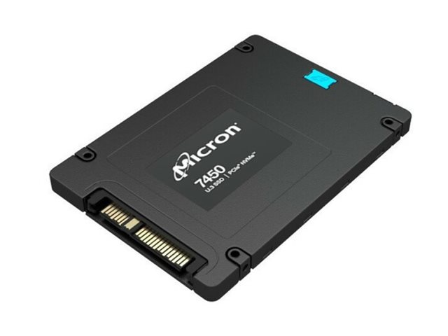 Micron 7450 PRO - SSD - Read Intensive - encrypted - 960 GB - hot-swap - 2.5" - U.3 PCIe 4.0 x4 (NVMe) - 3072-bit RSA - Self-Encrypting Drive (SED), TCG Opal Encryption - CRU - for ThinkSystem SD630 V2, SR630 V2, SR645, SR650 V2, SR665, SR670 V2, SR850 V2