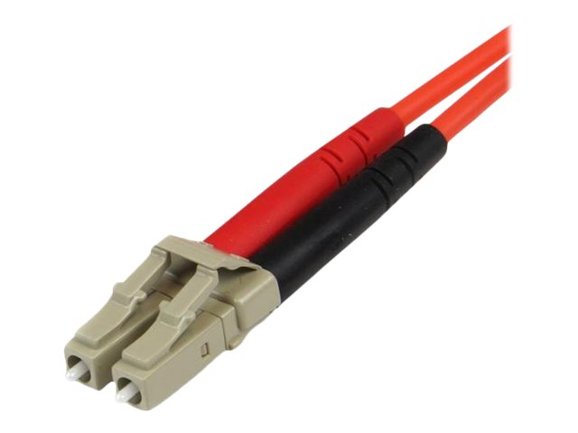 StarTech.com 1m Fiber Optic Cable - Multimode Duplex 50/125 - LSZH - LC/ST - OM2 - LC to ST Fiber Patch Cable - Patch cable - ST multi-mode (M) to LC multi-mode (M) - 1 m - 1 m - fibre optic - duplex - 50 / 125 micron - OM2 - molded - orange - for P/N: MC