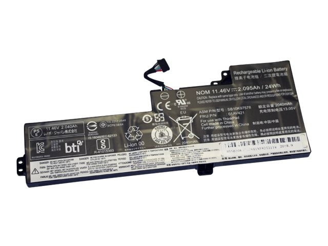 BTI 3C BATTERY THINKPAD T470 OEM:01AV421 01AV420 01AV419