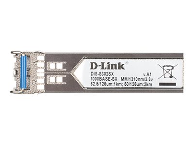 D-Link DIS S302SX - SFP (mini-GBIC) transceiver module - 1GbE - 1000Base-SX - up to 2 km