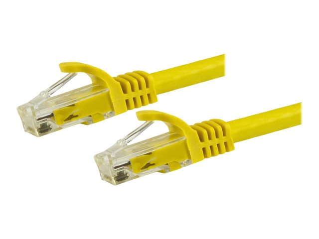 StarTech.com 7m CAT6 Ethernet Cable, 10 Gigabit Snagless RJ45 650MHz 100W PoE Patch Cord, CAT 6 10GbE UTP Network Cable w/Strain Relief, Yellow, Wiring is UL Certified/TIA - Category 6 - 24AWG (N6PATC7MYL) - patch cable - 7 m - yellow