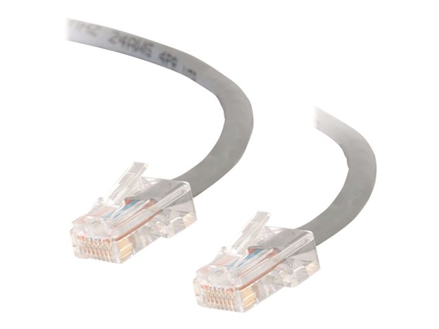 C2G Cat5e Non-Booted Unshielded (UTP) Network Crossover Patch Cable - crossover cable - 2 m - grey