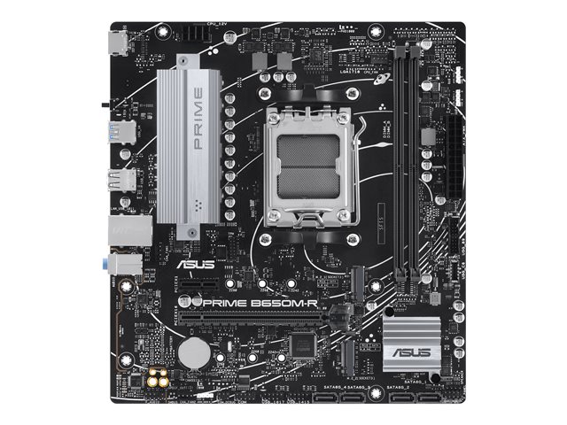 ASUS PRIME B650M-R - Motherboard - micro ATX - Socket AM5 - AMD B650 Chipset - USB 3.2 Gen 1, USB-C 3.2 Gen 1 - 2.5 Gigabit LAN - onboard graphics (CPU required) - HD Audio (8-channel)