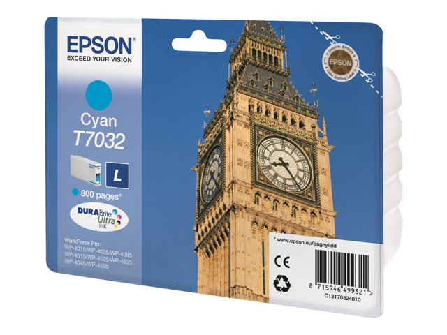 INK CARTRIDGE L CYAN 0.8K WP4000/4500 SERIES