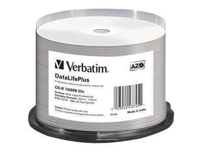 Verbatim DataLifePlus - CD-R x 50 - 700 MB - storage media