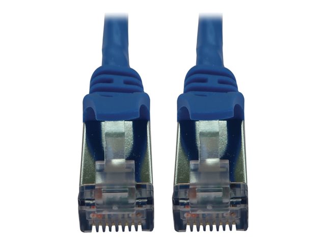 Eaton Tripp Lite Series Cat6a 10G Snagless Shielded Slim STP Ethernet Cable (RJ45 M/M), PoE, Blue, 10 ft. (3.1 m) - network cable - 3.05 m - blue