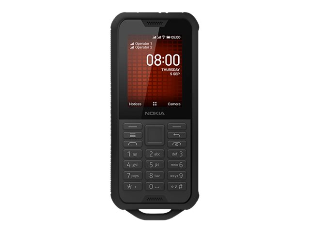 Nokia 800 Tough - black steel - 4G feature phone - GSM