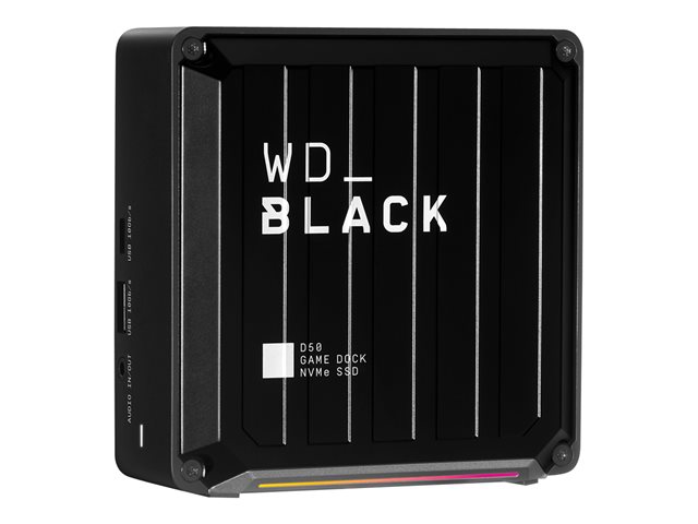 WD_BLACK D50 Game Dock WDBA3U0020BBK - Docking station - Thunderbolt 3 - DP, Thunderbolt - HDD 2 TB - GigE - EMEA
