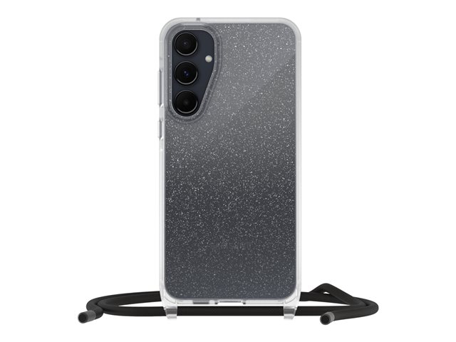OtterBox React Series - Back cover for mobile phone - stardust (clear glitter) - for Samsung Galaxy A55