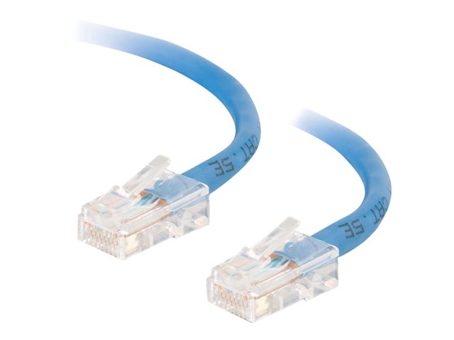 C2G Cat5e Non-Booted Unshielded (UTP) Network Crossover Patch Cable - Crossover cable - RJ-45 (M) to RJ-45 (M) - 50 cm - UTP - CAT 5e - stranded, uniboot - blue