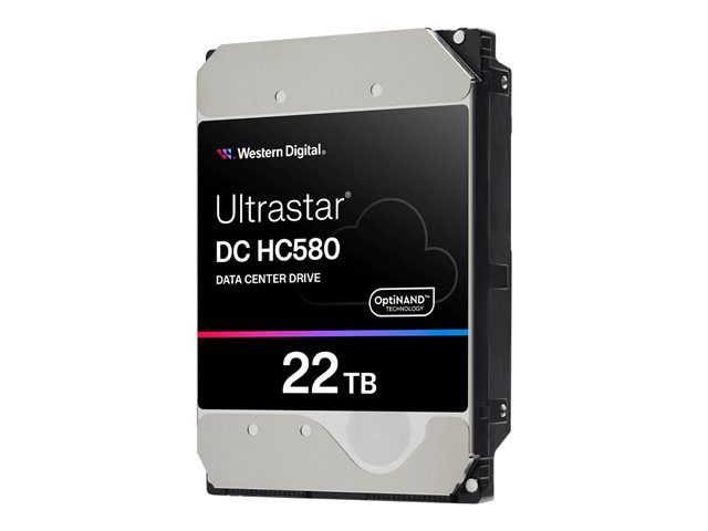 WD Ultrastar DC HC580 WUH722422ALE6L4 - Hard drive - 22 TB - internal - 3.5" - SATA 6Gb/s - 7200 rpm - buffer: 512 MB