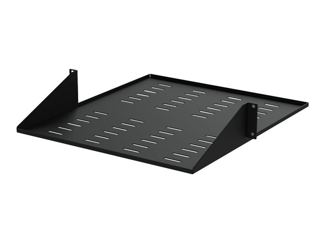 Startech 2U Vented 19" 2-Post Network Rack Cabinet Shelf, 20in Deep Center Mount Cantilever Tray Rackmount Shelf for AV/Data Equipment Enclosure with Cage Nuts & Screws 75lb Capacity - 2U Fixed Rack Shelf (CABSHF2POSTV2) - Rack shelf - black - 2U - 19" -