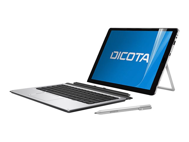 DICOTA Secret Anti-Glare Filter for HP Elite x2 1012. With this installed, the screen becomes anti-reflective, making viewing clearer. Touchscreen functionality unaffected. Provides scratch protection for the screen. The protective film is stuck directly