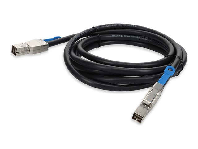 AddOn - SAS external cable - 36 pin 4x Mini SAS HD (SFF-8644) (M) to 36 pin 4x Mini SAS HD (SFF-8644) (M) - 4 m - black
