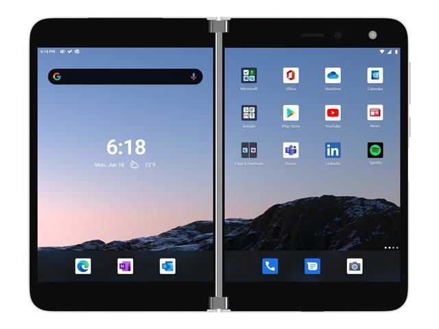 Microsoft Surface Duo for Business - Glacier - 4G smartphone - 128 GB - GSM