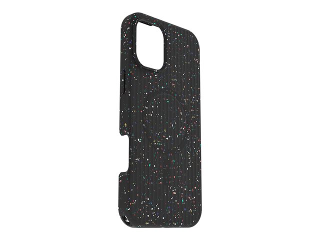 OtterBox Symmetry Core Series - Back cover for mobile phone - MagSafe compatibility - recycled plastic - carnival night (black) - for Apple iPhone 16 Plus