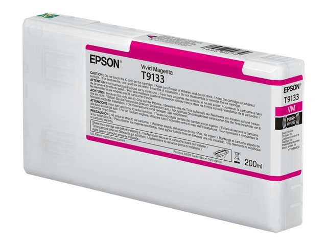 Epson T9133 - vivid magenta - original - ink cartridge