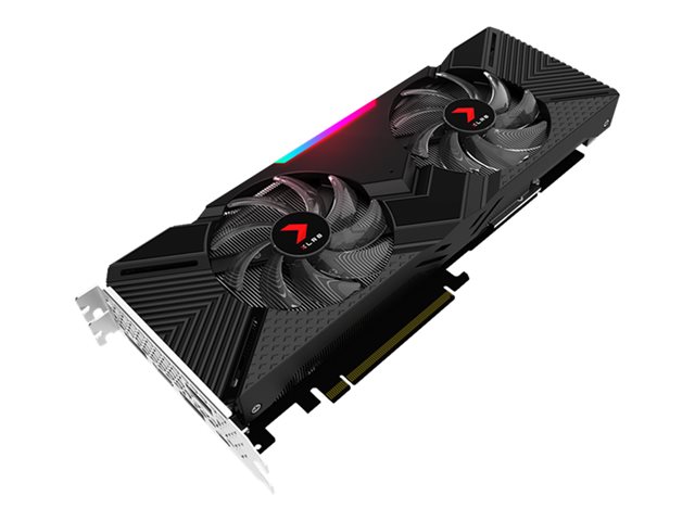 PNY XLR8 GeForce RTX 2080 Gaming Dual Fan - Overclocked Edition - graphics card - GF RTX 2080 - 8 GB - black / red