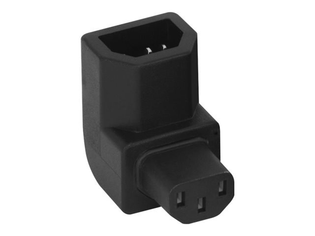 Lindy Right Angled IEC Adapter - power adapter - IEC 60320 C14 to power IEC 60320 C13