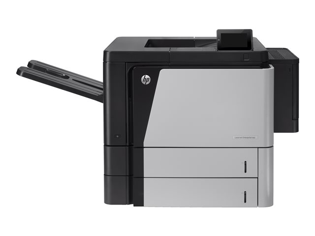 HP LaserJet Enterprise M806dn, print, 55ppm mono, A4, duplex, 1200x1200dpi, 1GB memory, 10.9cm touchscreen LCD, duplex, 2x 500 sheet paper trays, 100 sheet multi purpose papertray, hi-speed USB 2.0 host, hi-speed USB 2.0 device, Gigabit Ethernet 10/100/10