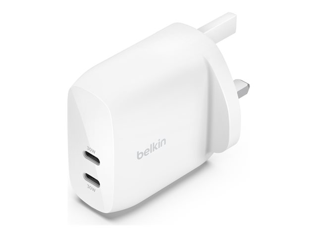 Belkin BoostCharge Pro power adapter - 2 x USB-C - 60 Watt