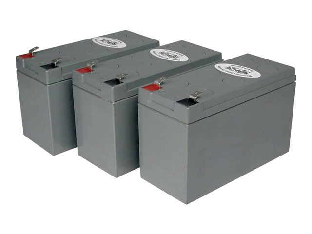 Tripp Lite UPS Replacement Battery Cartridge Kit for select UPS Brands with (3) 12V Batteries - UPS battery