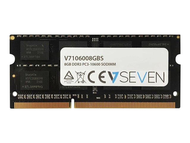 V7 - DDR3 - module - 8 GB - SO-DIMM 204-pin - 1333 MHz / PC3-10600 - unbuffered