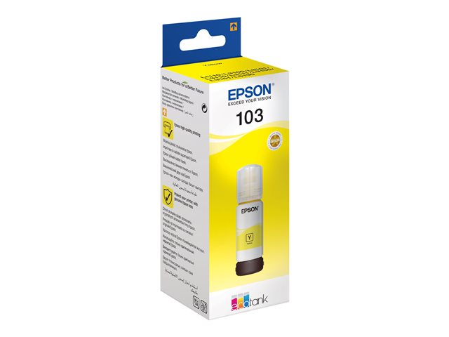 Epson 103 - 65 ml - yellow - original - ink refill - for EcoTank L3150, L3151, L5190