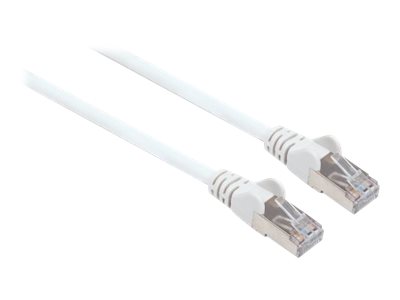 Intellinet Network Patch Cable, Cat6, 1m, White, Copper, S/FTP, LSOH / LSZH, PVC, RJ45, Gold Plated Contacts, Snagless, Booted, Lifetime Warranty, Polybag - patch cable - 1 m - white