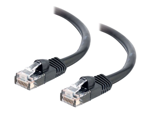 C2G Cat5e Booted Unshielded (UTP) Network Patch Cable - Patch cable - RJ-45 (M) to RJ-45 (M) - 20 m - UTP - CAT 5e - molded, snagless, stranded - black