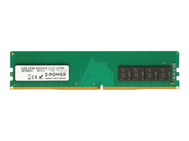 2-Power - DDR4 - module - 16 GB - DIMM 288-pin - 3200 MHz / PC4-25600 - unbuffered