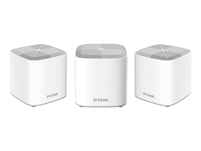 D-Link Covr Whole Home COVR-X1863 - Wi-Fi system - (3 routers) - up to 600 sq.m - mesh 1GbE - Wi-Fi 6 - Dual Band