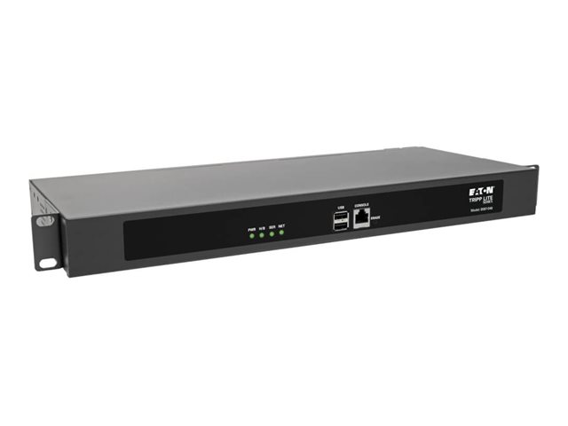 Eaton Tripp Lite Series 48-Port Serial Console Server, USB Ports (2) - Dual GbE NIC, 4 Gb Flash, Desktop/1U Rack, TAA - console server - TAA Compliant