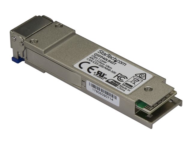 Startech MSA Uncoded Compatible QSFP+ Module, 40GBASE-LR4, 40GbE Single Mode SMF Fiber Optic Transceiver, 40GE Gigabit Ethernet QSFP+, LC Connector 10km, 1270nm to 1330nm, DDM, 40Gbps - Lifetime Warranty (QSFP40LR4ST) - QSFP+ transceiver module - 40GbE - 