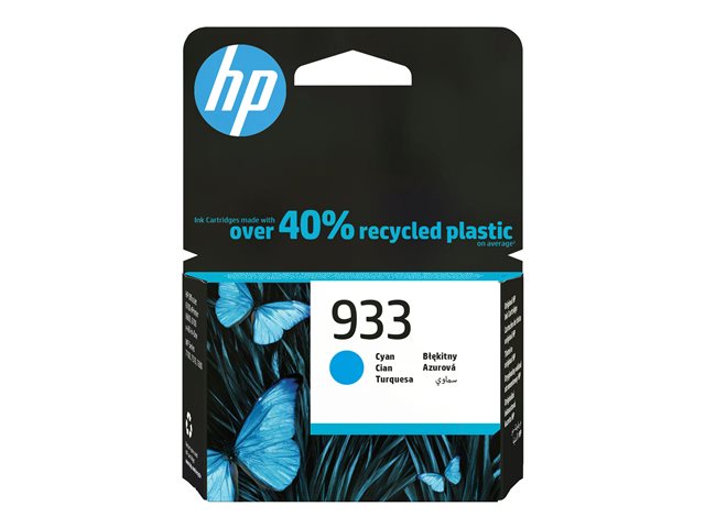 HP 933 - 4 ml - cyan - original - ink cartridge - for Officejet 6100, 6600 H711a, 6700, 7110, 7510, 7610, 7612