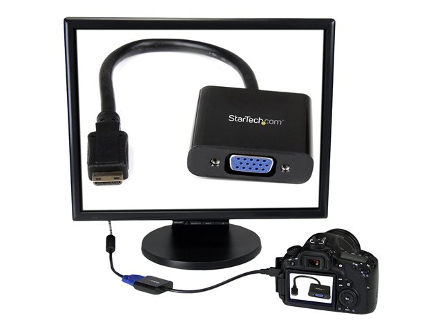 MINI HDMI TO VGA ADAPTER CONVERTER DONGLE FOR VGA MONITO