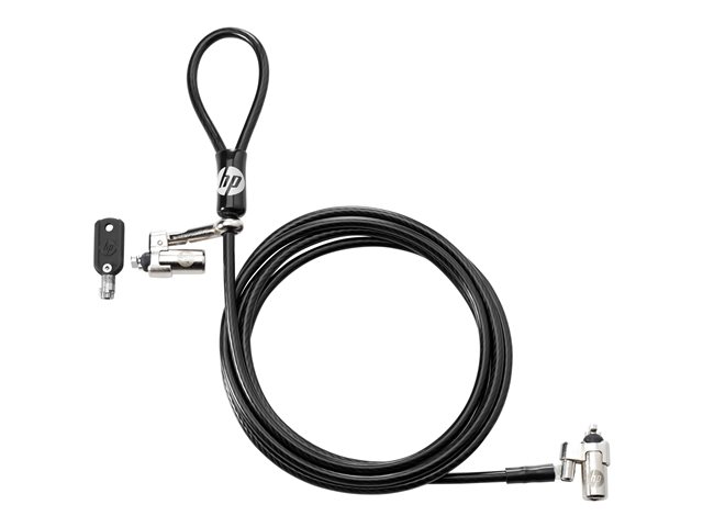 HP Dual Head Master Cable Lock - Security cable lock - 2.13 m - for ZBook 14u G6, 15 G6, 15u G2, 15u G3, 15u G4, 15u G5, 15u G6, 17 G3, 17 G4, 17 G5, 17 G6