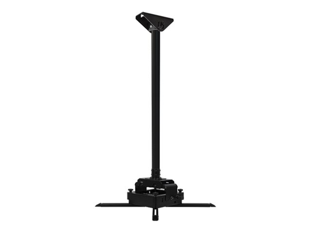 Heavy Duty Projector Ceiling Mount with Micro-Adjustment + Ceiling / Wall Mount with Tilt for use with 50mm Poles + 50mm Diameter Pole - Bundle
