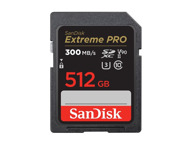 SanDisk Extreme Pro - flash memory card - 512 GB - SDXC UHS-II