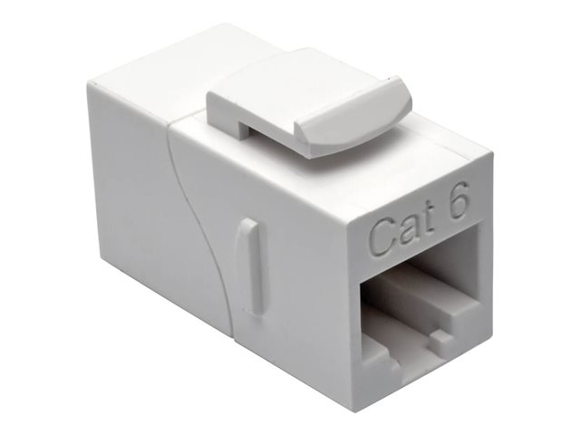 Eaton Tripp Lite Series Straight-Through Modular In-Line Snap-In Coupler - network coupler - TAA Compliant - white