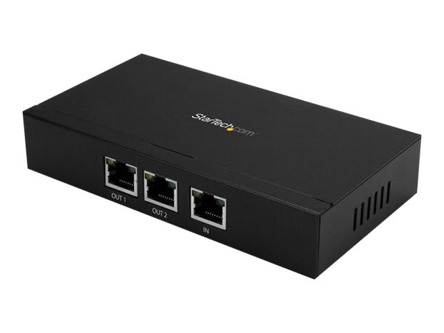 StarTech.com 2 Port Gigabit PoE+ Extender 802.3at & 802.3af - 100m (330ft) - Power over Ethernet Extender - PoE Repeater Network Extender (POEEXT2GAT) - network extender - 10Mb LAN, 100Mb LAN, 1GbE