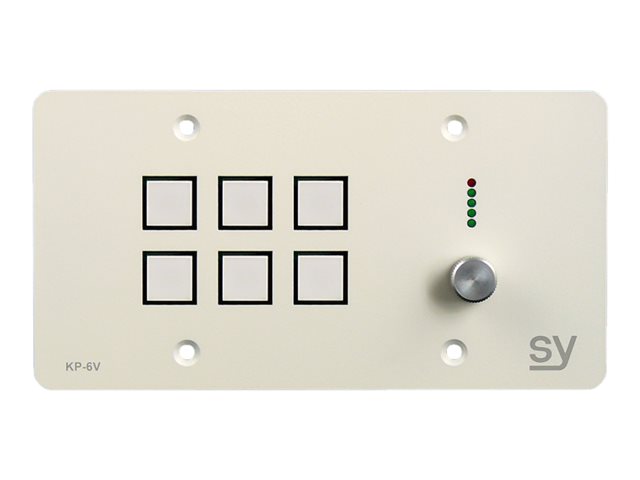SY KP6V button panel - matt white
