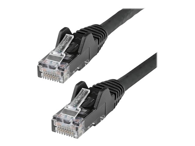 StarTech.com 5m LSZH CAT6 Ethernet Cable, 10 Gigabit Snagless RJ45 100W PoE Network Patch Cord with Strain Relief, CAT 6 10GbE UTP, Black, Individually Tested/ETL, Low Smoke Zero Halogen - Category 6 - 24AWG (N6LPATCH5MBK) - patch cable - 5 m - black