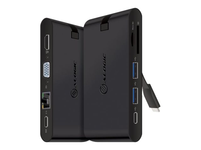 ALOGIC Travel Dock Pro With Power Delivery - docking station - USB-C - VGA, HDMI - GigE