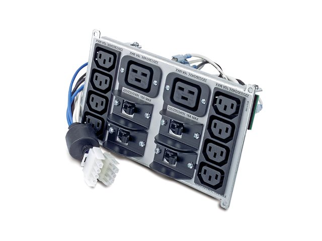 APC Symmetra RM 220-240V Backplate Kit w/(8) IEC320 C13 & (2) IEC320 C19