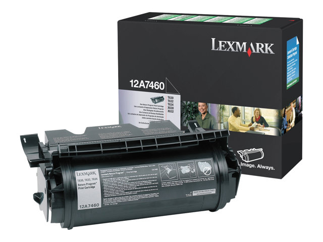 Lexmark - black - original - toner cartridge - LCCP, LRP