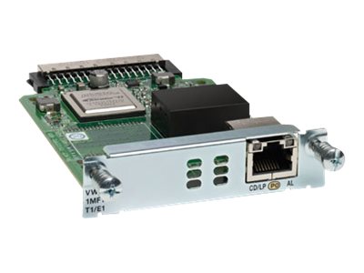 Cisco Third-Generation Multiflex Trunk Voice/WAN Interface Card - Expansion module - EHWIC - T1/E1 x 1 - T-1/E-1 - for Cisco 1921, 1921 4-pair, 1921 ADSL2+, 1921 T1, 1941, 2901, 2911, 2921, 2951, 3925, 3945